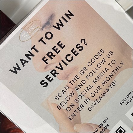 Free Medical Spa Services QR Code Duet