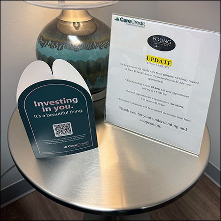 Invest In Beautiful You QR Code Trifold Pop-up