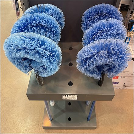 Long-Handle Brush Rack Permanent Display
