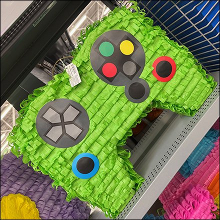 Colorful Pinatas Party Decorations Endcap Display