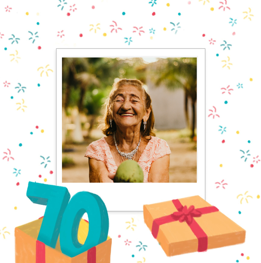 Idée cadeau d anniversaire 70 ans, pour femme, sa soeur, pour souhaiter un joyeux anniversaire avec humour by . Carte Anniversaire 70 Ans Personnalisee Pour Lui Faire Plaisir Fizzer