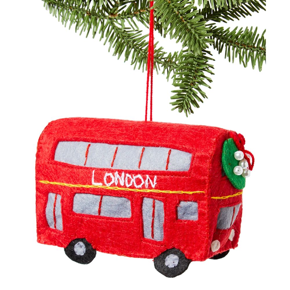 Double Decker Bus Ornament
