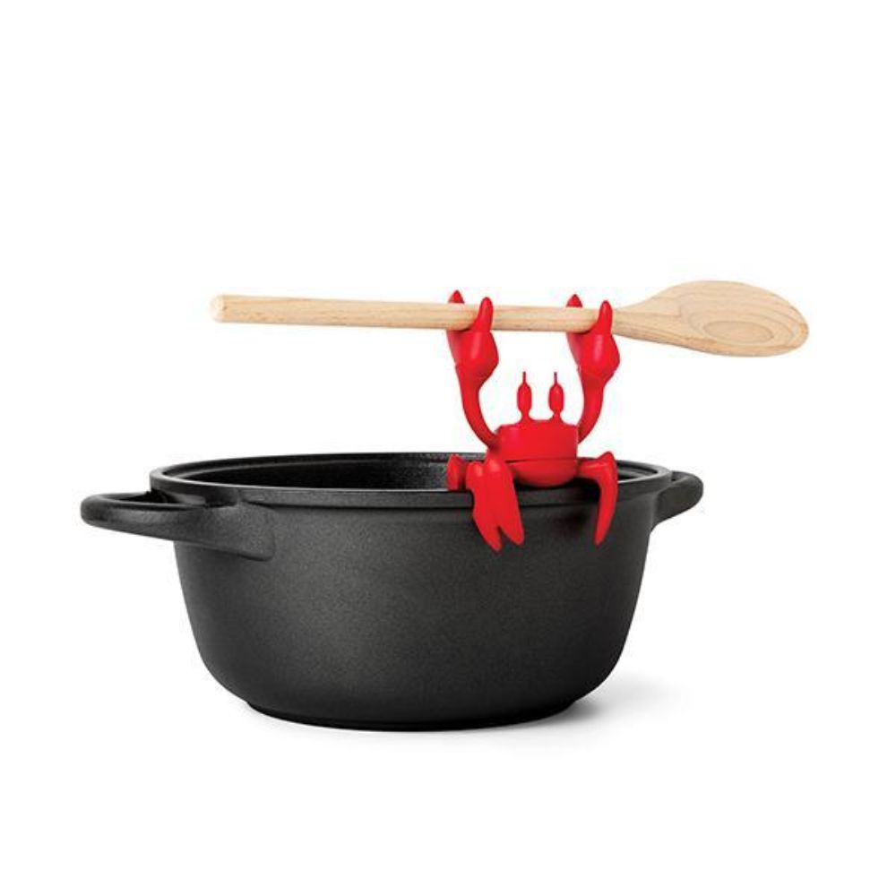 Ototo Red The Crab Spoon Holder & Steam Releaser