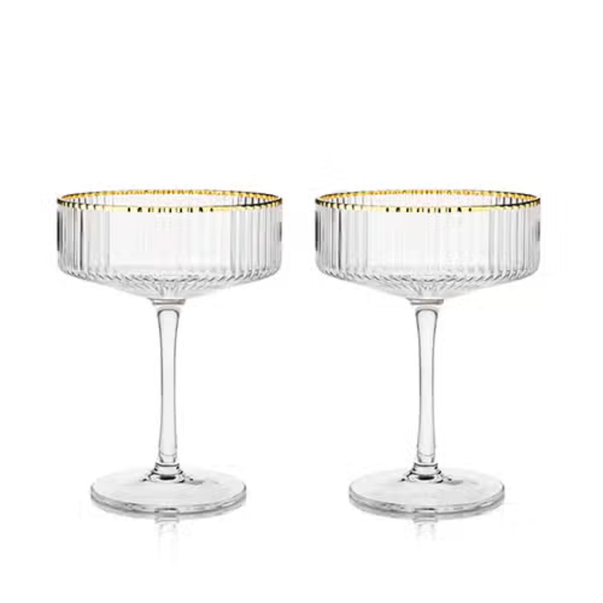 Meridian Coupe Glasses (set of 2) by Viski - Thumbnail 4