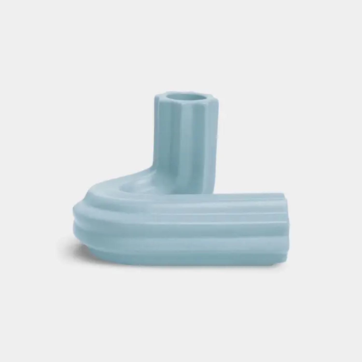 Octaevo Templo Candle Holder – Light Blue - Thumbnail 2