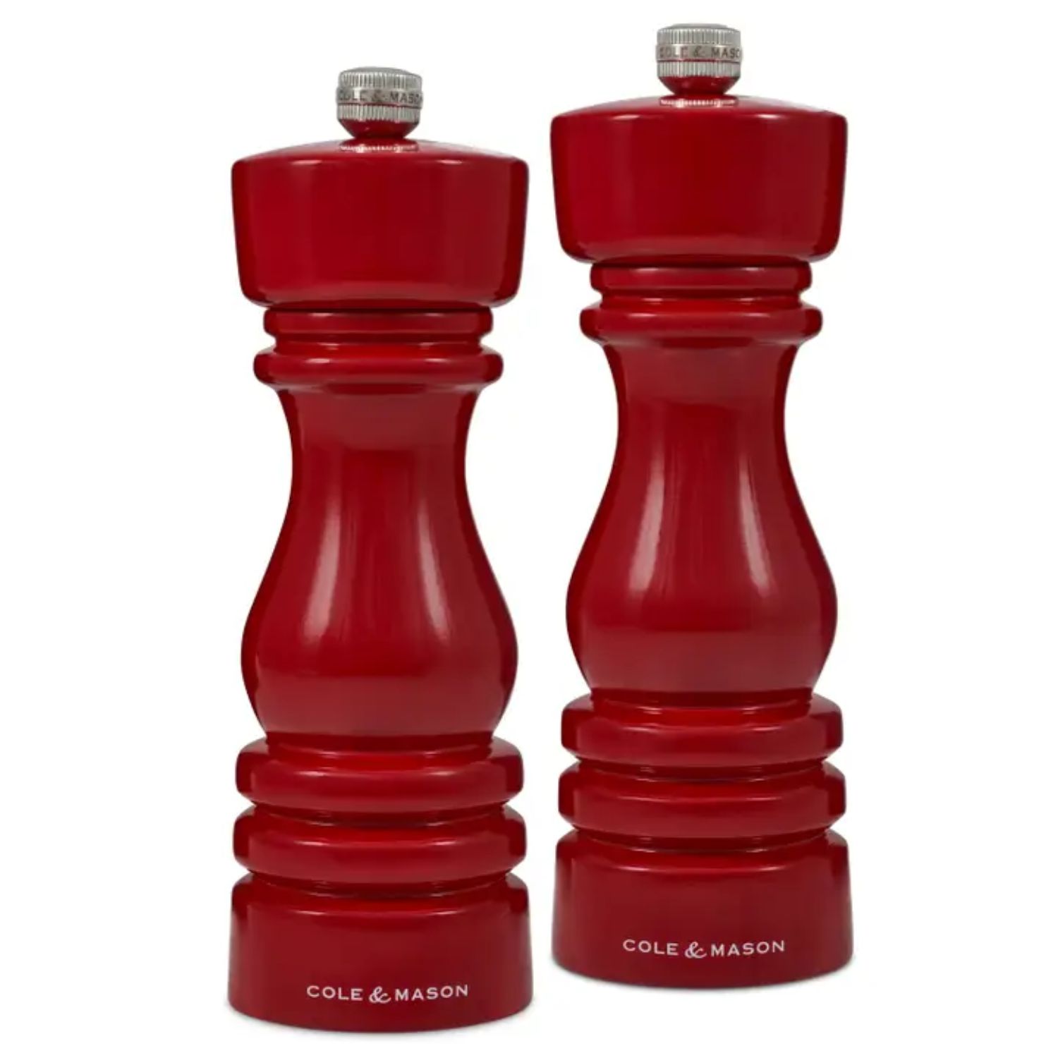 Cole & Mason London Red Gloss Salt & Pepper Mills Set