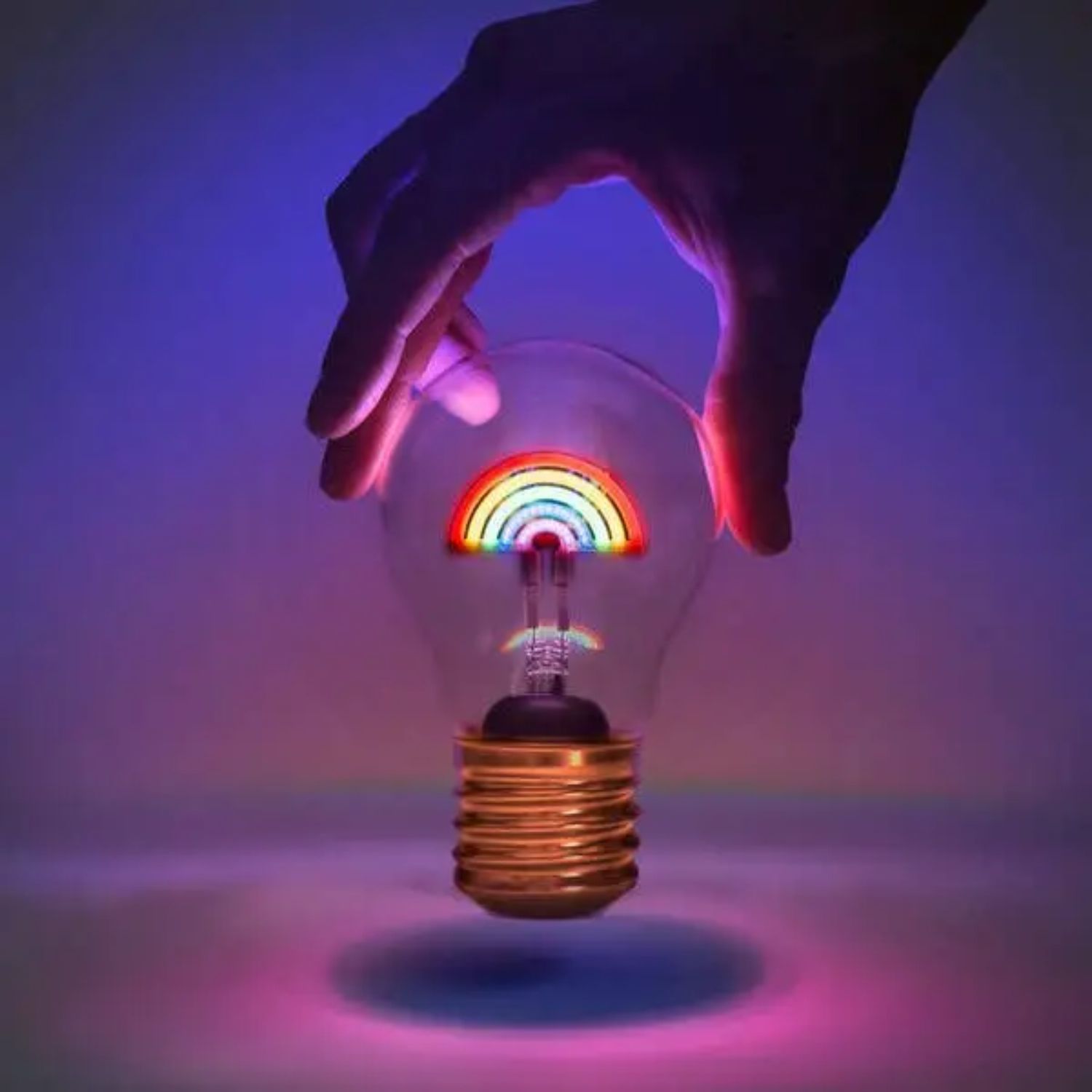 Cordless Rainbow Lightbulb - Thumbnail 3