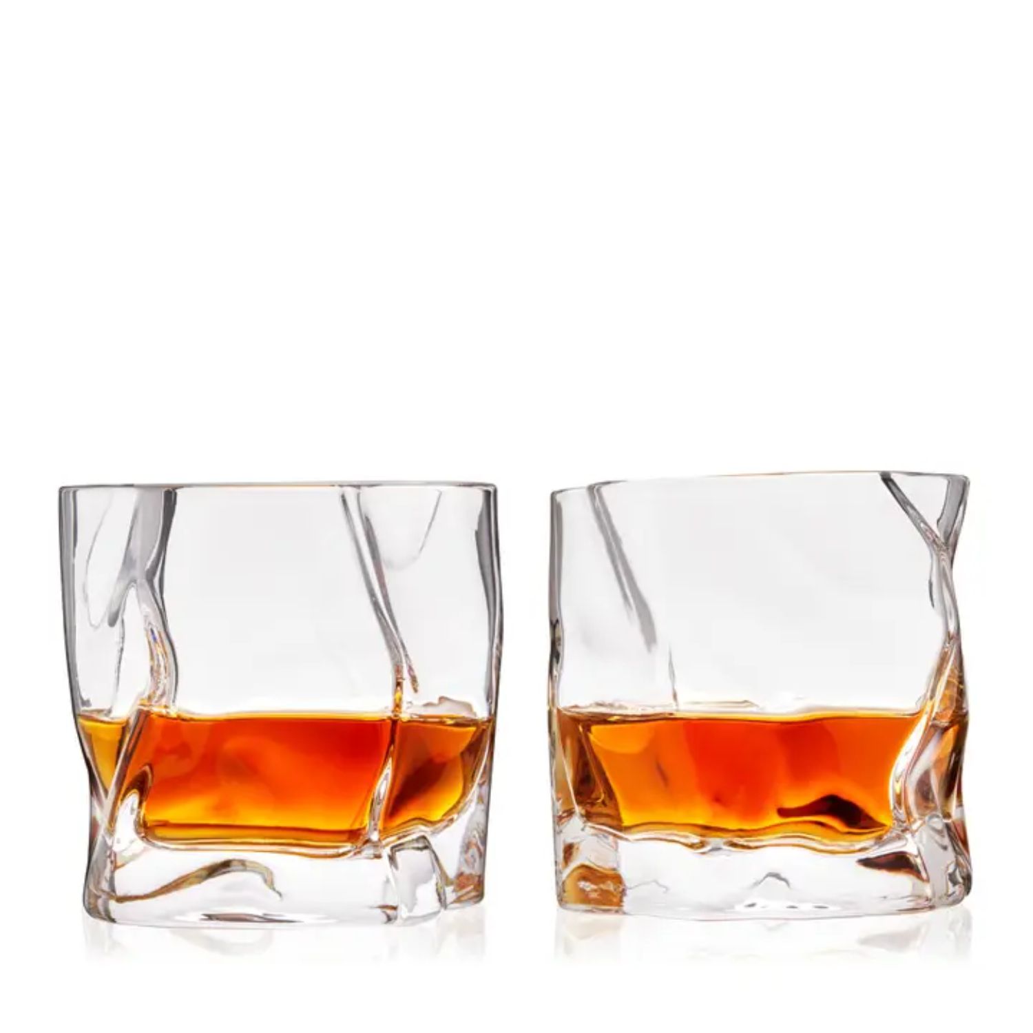 Lead-Free Crystal "Molten" Tumblers by VISKI