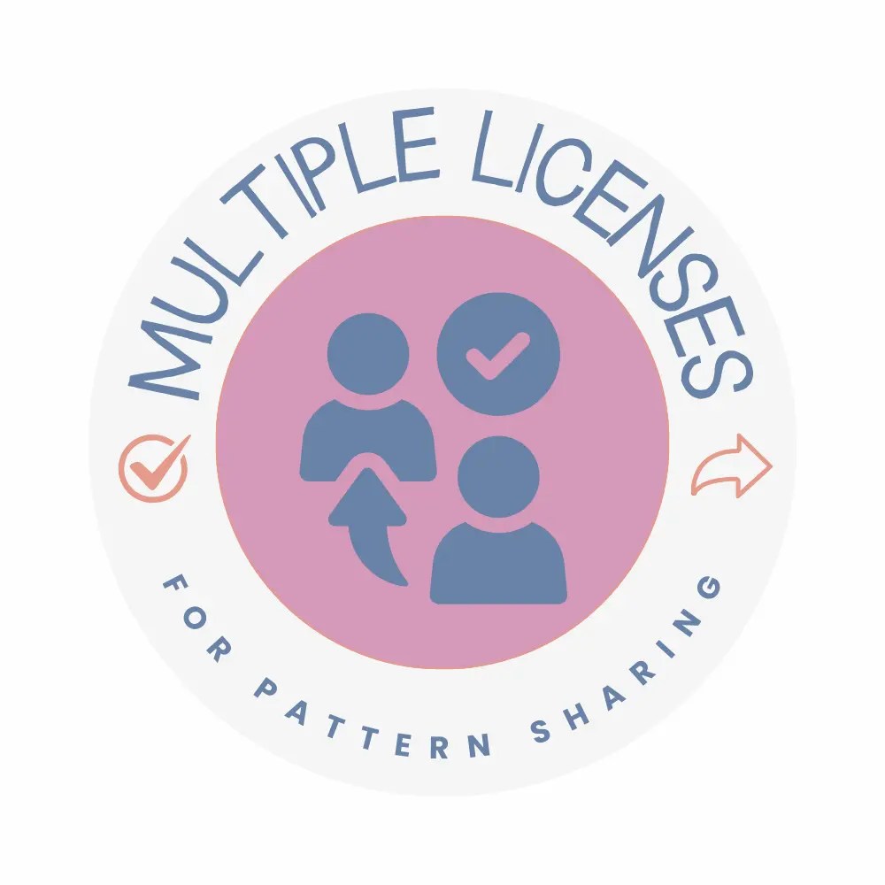 A graphic that says Multiple Licenses for Pattern Sharing