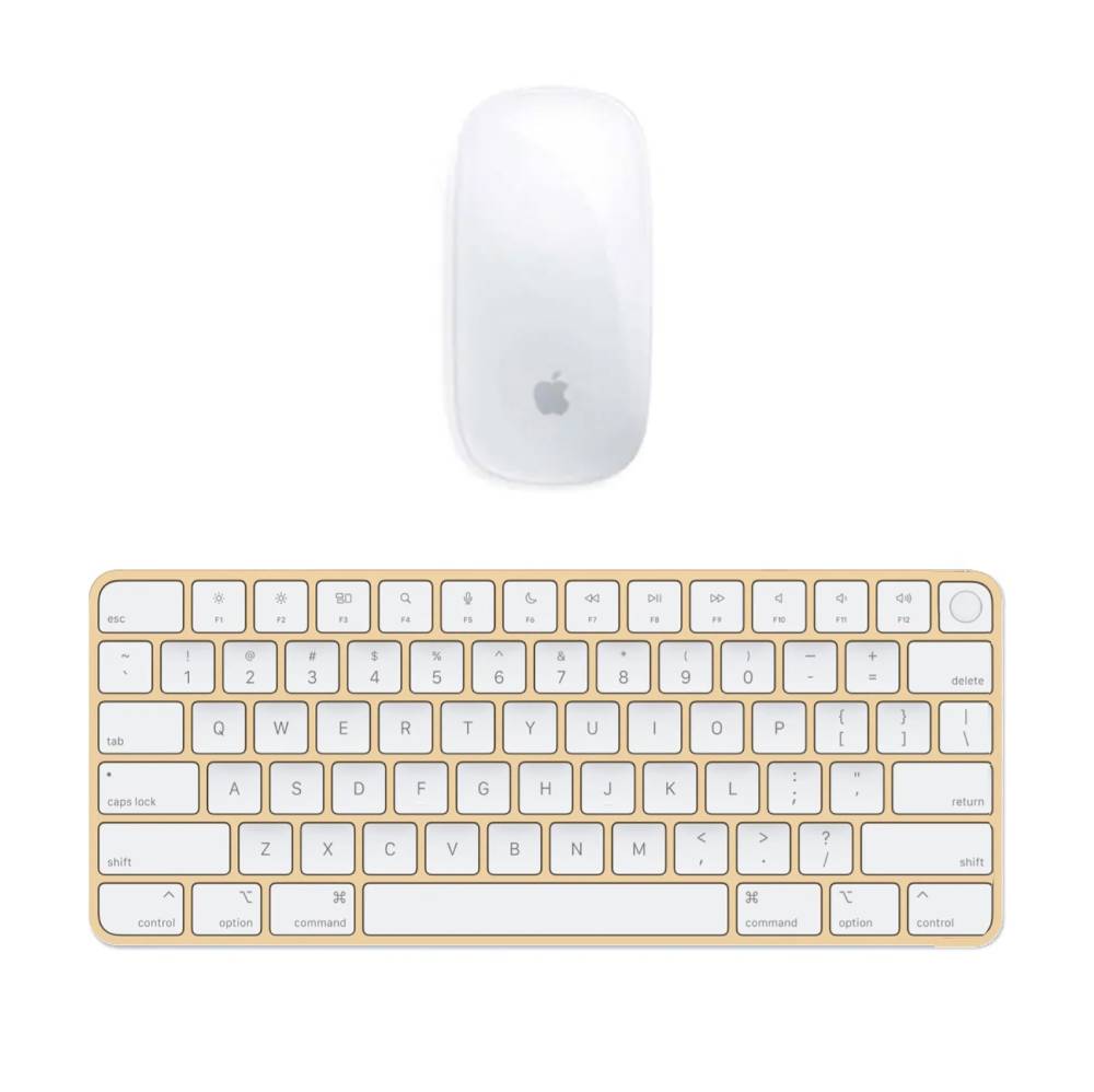 【Apple】Magic Keyboard & Magic Mouse イエロー Apple IMac Yellow with Keyboard Mouse and Trackpad