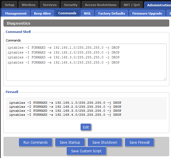 VLAN-howto 6 firewall commands