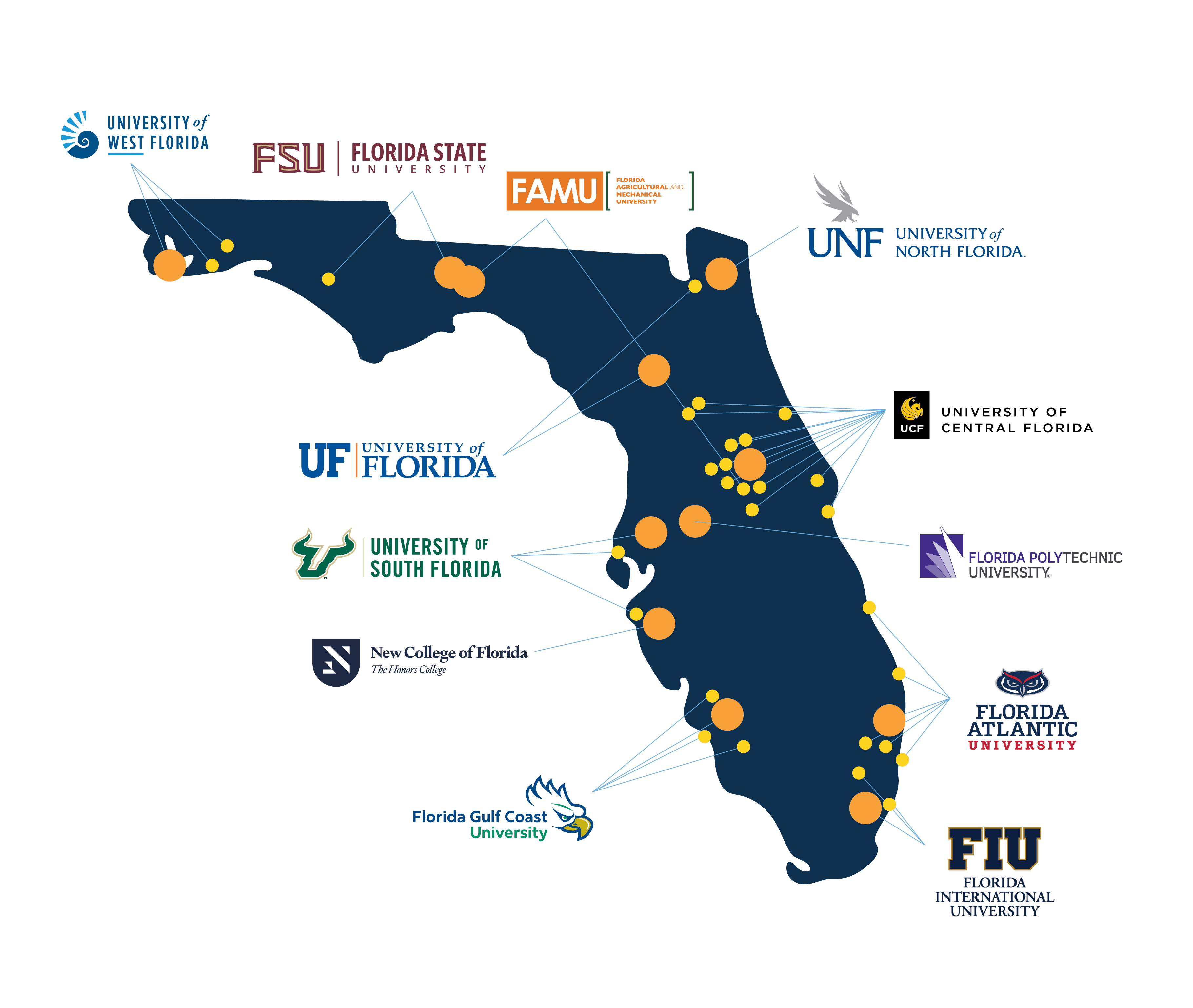 University Of South Florida Map SUSF Map Color 