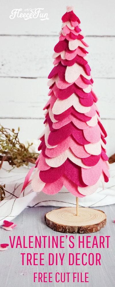 valentine s day table decorations heart tree diy fleece fun