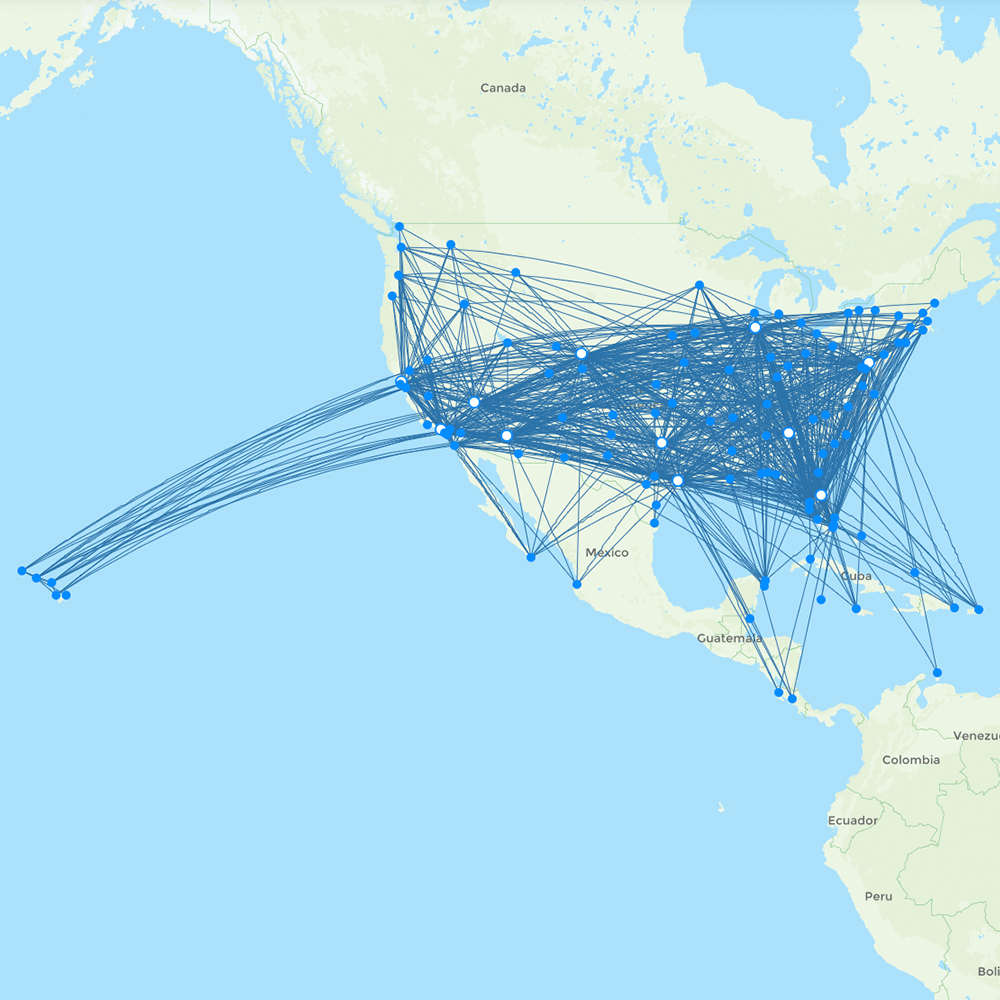 Southwest Airlines Routes 2026 Map With All Flights Flight Routes WN 1 