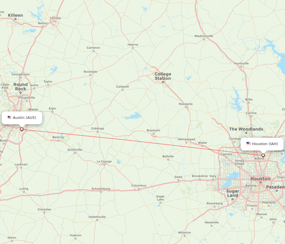 Flights From Austin To Houston AUS To IAH Airlines Best Routes AUS IAH 