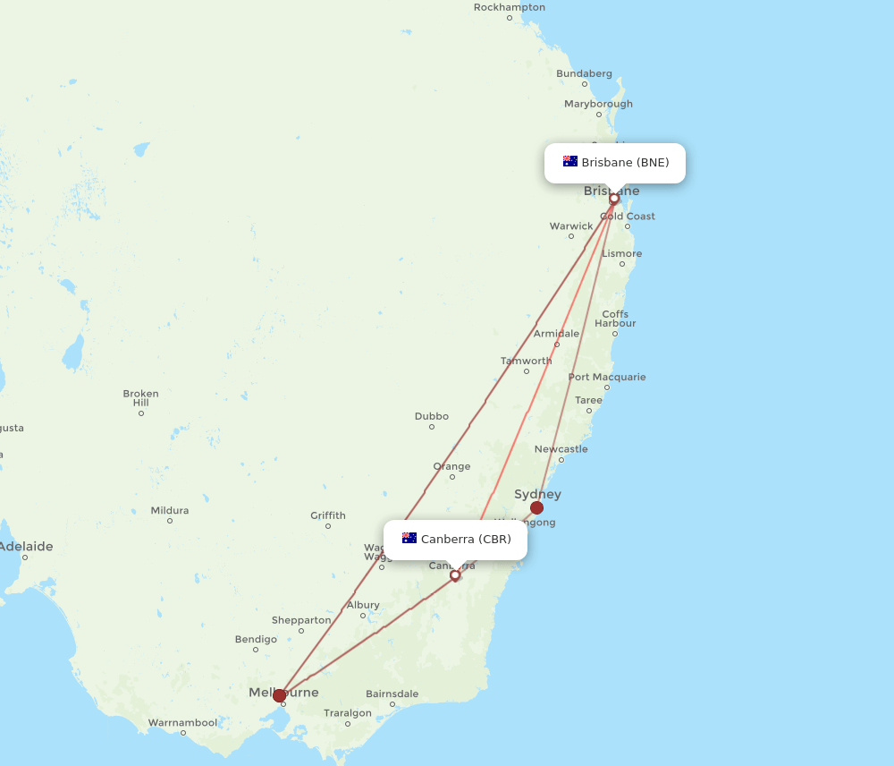 Flights From Brisbane To Canberra BNE To CBR Airlines Best Routes BNE CBR 