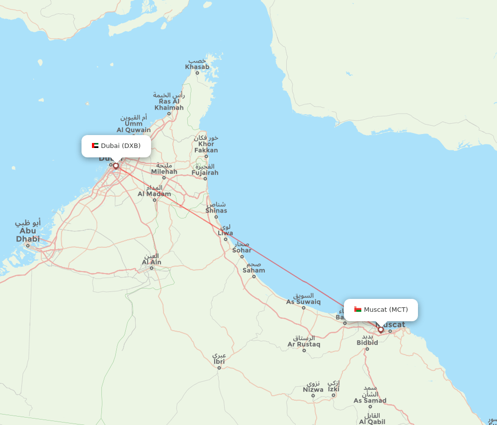 Flights From Dubai To Muscat DXB To MCT Airlines Best Routes DXB MCT 