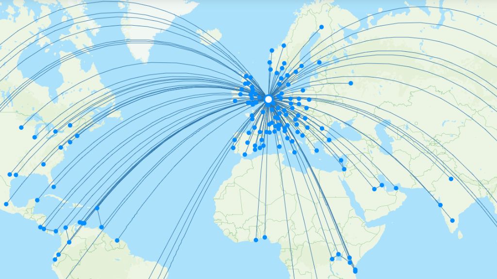 KLM Routes 2026 Interactive Map With All Flights Flight Routes 