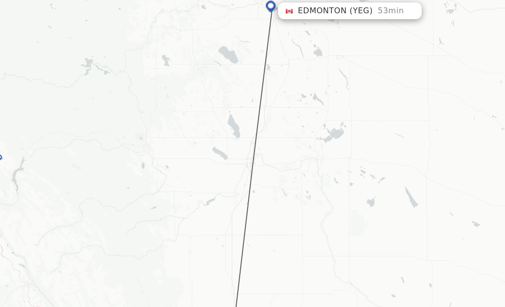 Direct Non Stop Flights From Calgary To Edmonton Schedules YYC YEG 