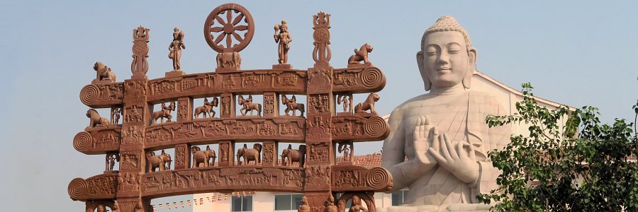 Buddhas Land Auf Dem Pilgerweg In Indien