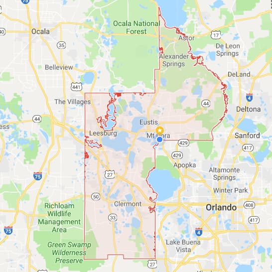 All 67 Florida County Interactive Boundary And Road Maps 