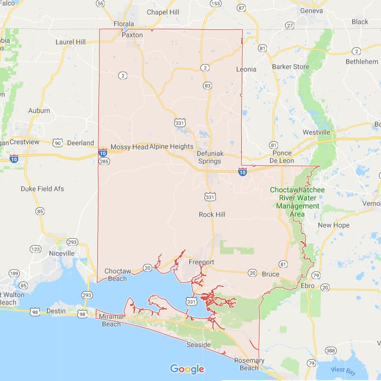 All 67 Florida County Interactive Boundary And Road Maps 