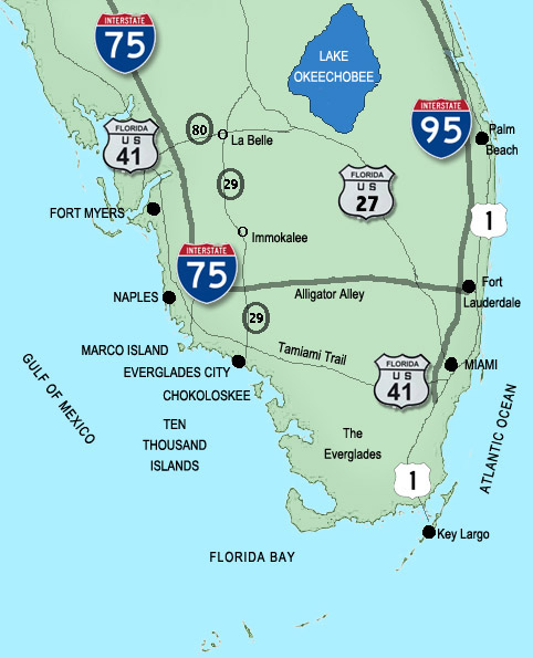 Everglades City Florida Map Take A Drive On The Wild Side U S 41 Map5 