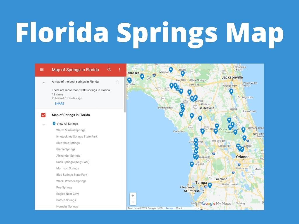 Florida Springs Map Beautiful Springs In Central Florida You Need To Florida Springs Map 