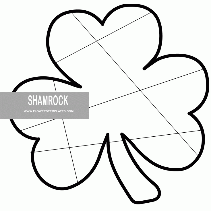 stained glass shamrock printable flowers templates