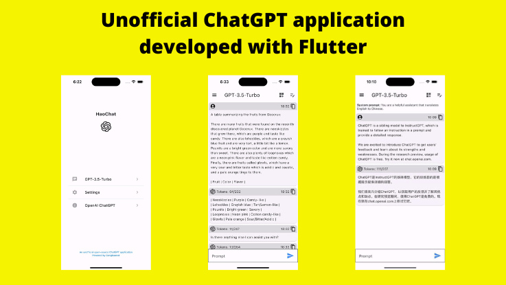 Read more about the article Unofficial ChatGPT application developed with Flutter