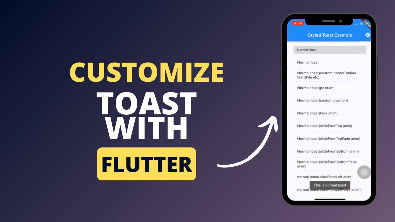 You are currently viewing A Highly Customize Toast with Flutter