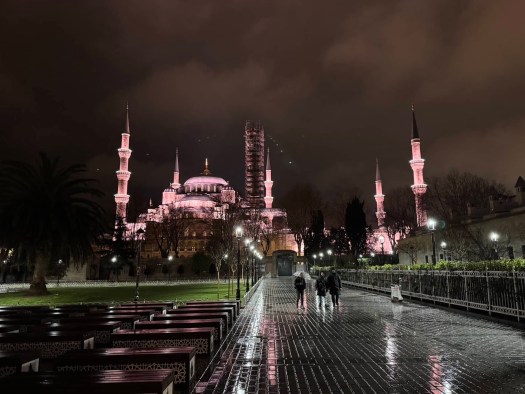 Nighttime view in Istanbul
