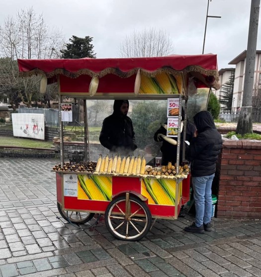 Istanbul corn sellers
