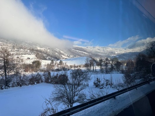View from the bus to Sarajevo