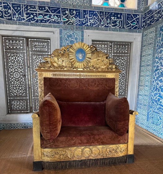 French designed throne