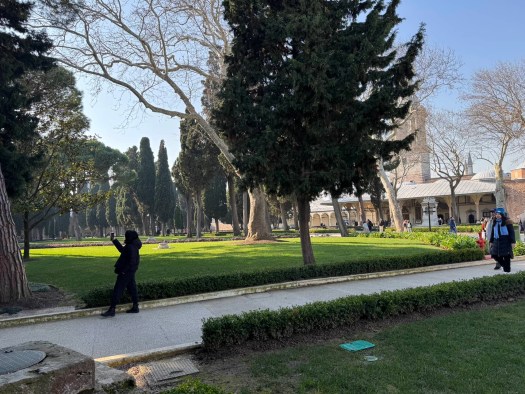 Enjoying Topkapi surroundings