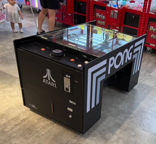 atari pong game. Fun in Okinawa