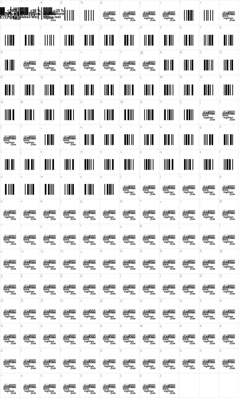 Code 39 Logitogo Font By Logitogo Gmbh Fontriver - Retina Colorful Patterns for Desktop