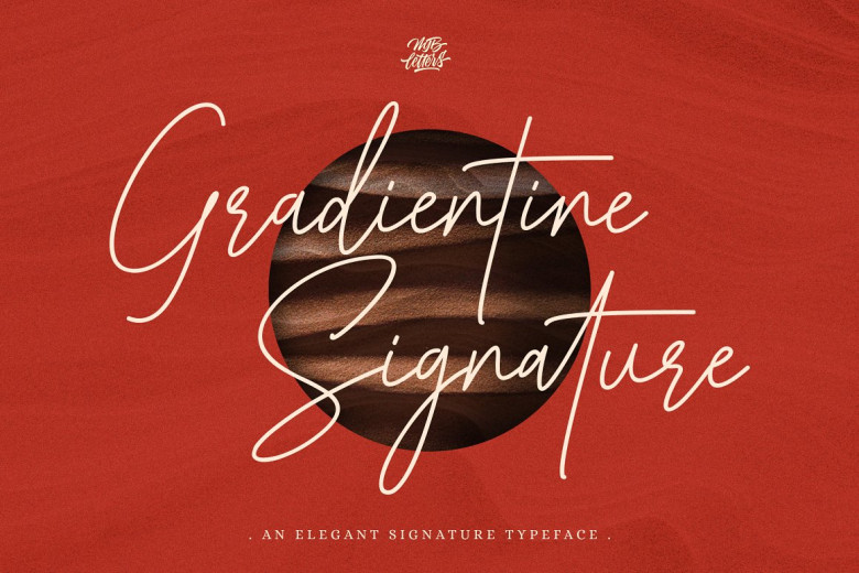 Gradientine-Signature-Font
