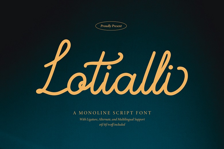 Lotialli Script Font