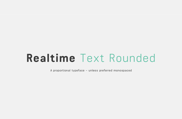 Realtime Text Rounded Font