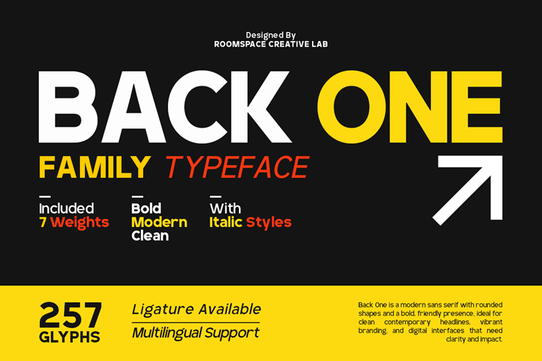 RCL BackOne Font