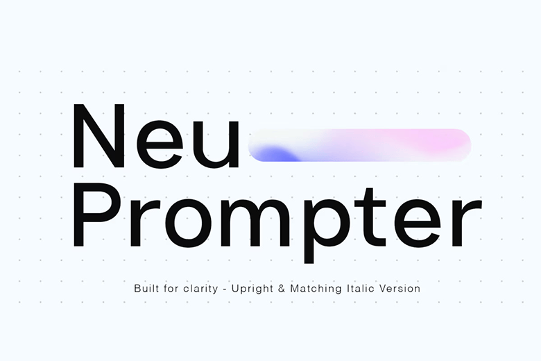 Neu Prompter Font