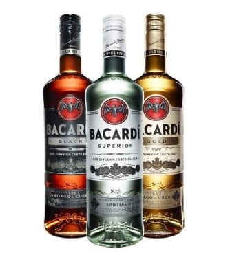 Personalised bacardi bottle labels