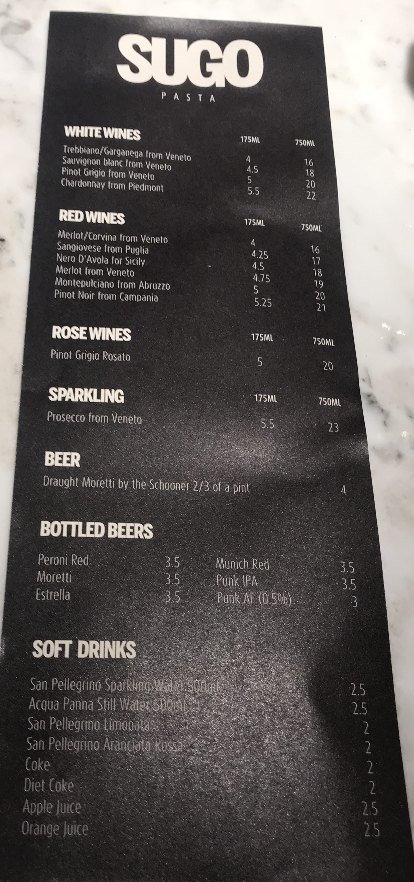 photo Sugo Pasta Glasgow Menu food review sugo fresh pasta restaurant glasgow foodie explorers