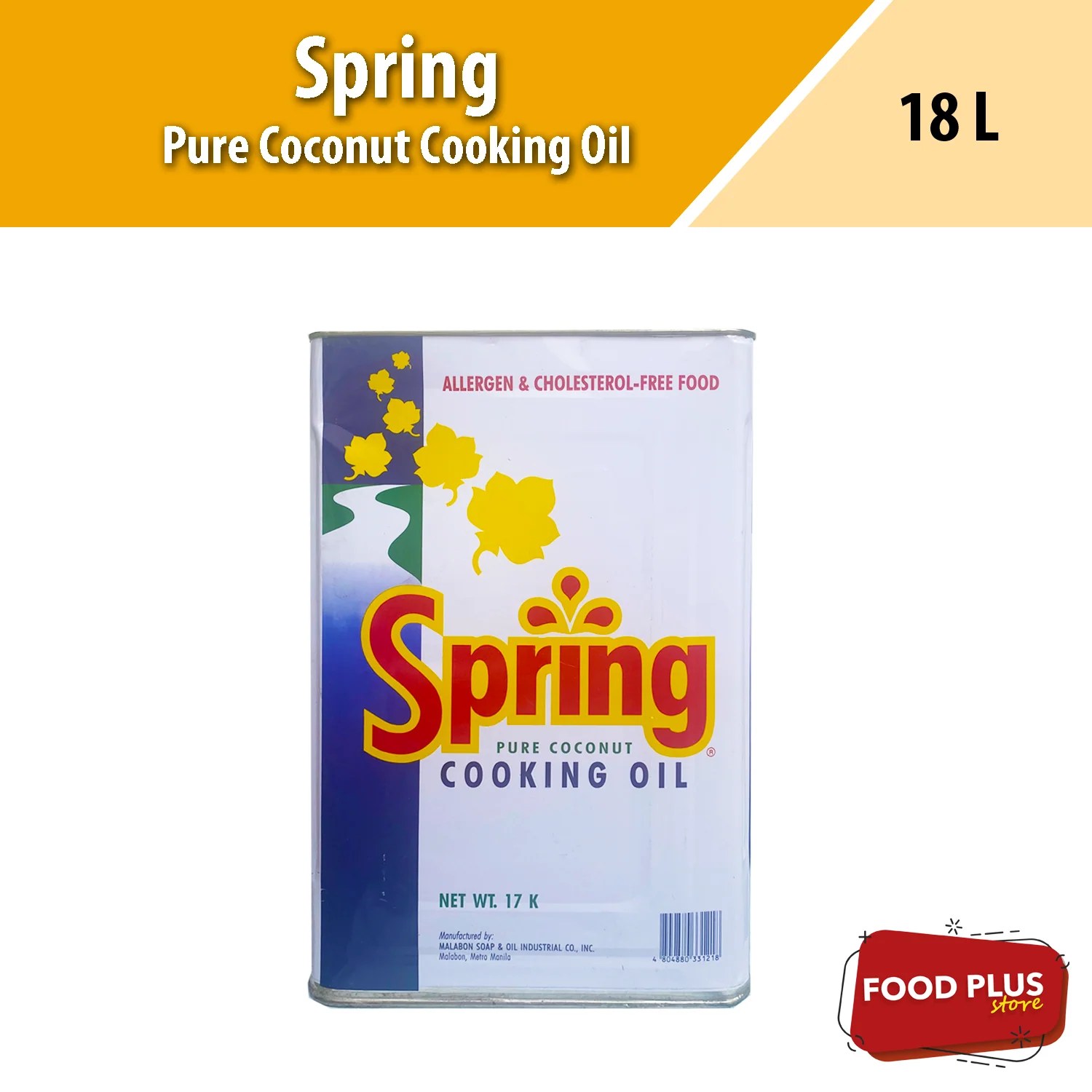 Spring Pure Coconut Cooking Oil Food Plus Store