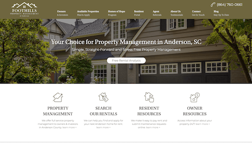 The following standards will be used to . Anderson Property Management And Property Managers Anderson Houses And Homes For Rent Foothills Property Management