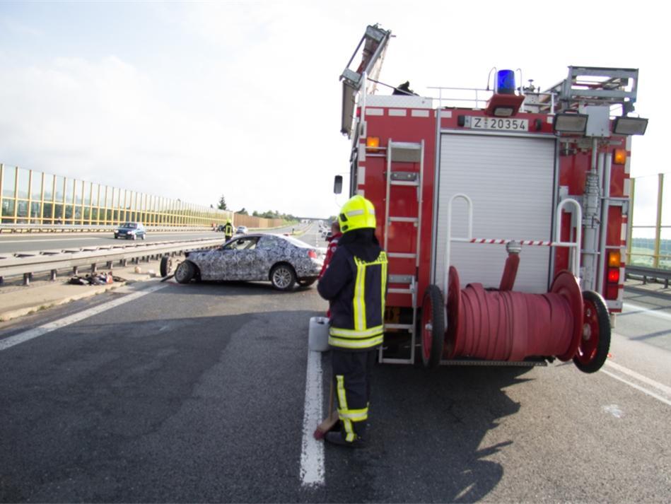 Bmw 2 series coupé prototype wrecked during test on the autobahn
