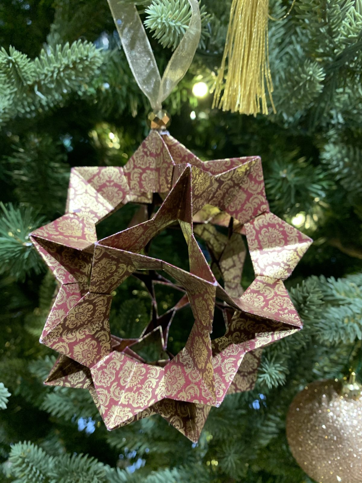 Find out why its crimson berries are so closely associated with the holidays. Risk Theory Donated An Origami Christmas Tree From Paper For Water To T Boone Pickens Hospice And Palliative Care Center Forefront Living