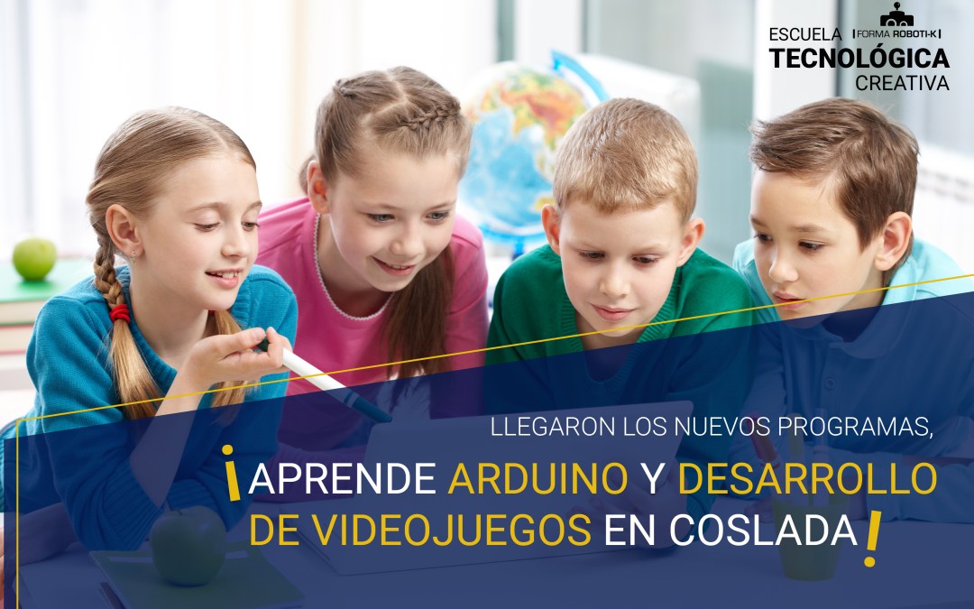 Llegaron los nuevos programas, ¡aprende Arduino y desarrollo de videojuegos en Coslada!